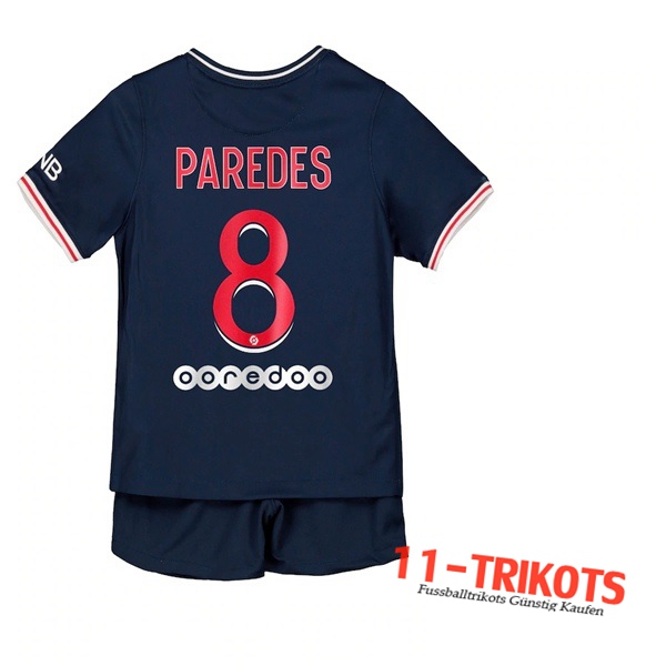Fussball PSG (Paredes 8) Kinder Heimtrikot 2020 2021 | 11-trikots