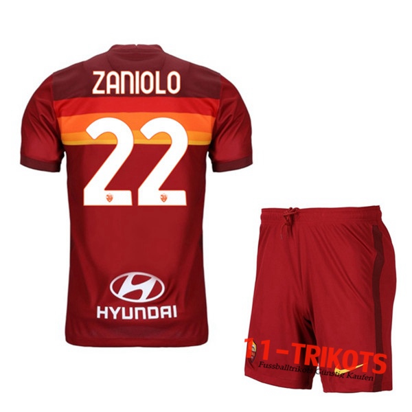 Fussball AS Roma (ZANIOLO 22) Kinder Heimtrikot 2020 2021 | 11-trikots