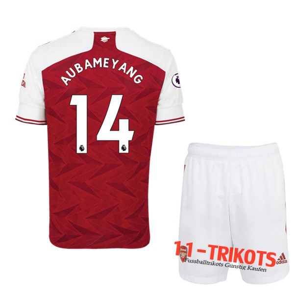 Fussball Arsenal (Aubameyang 14) Kinder Heimtrikot 2020 2021 | 11-trikots