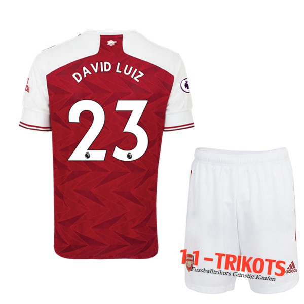 Fussball Arsenal (David Luiz 23) Kinder Heimtrikot 2020 2021 | 11-trikots