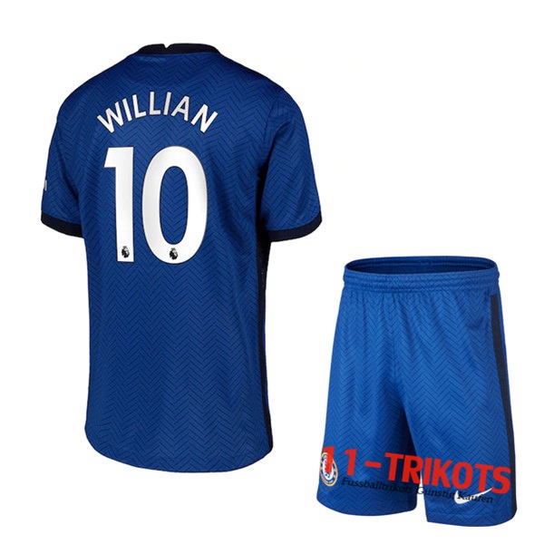 Fussball FC Chelsea (Willian 10) Kinder Heimtrikot 2020 2021 | 11-trikots