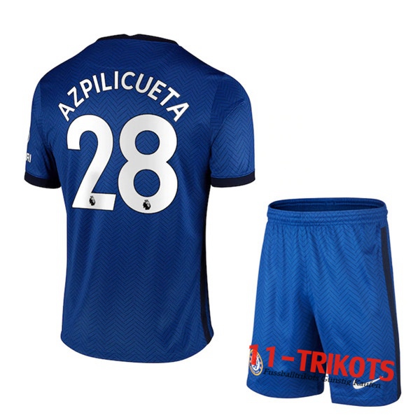 Fussball FC Chelsea (Azpilicueta 28) Kinder Heimtrikot 2020 2021 | 11-trikots