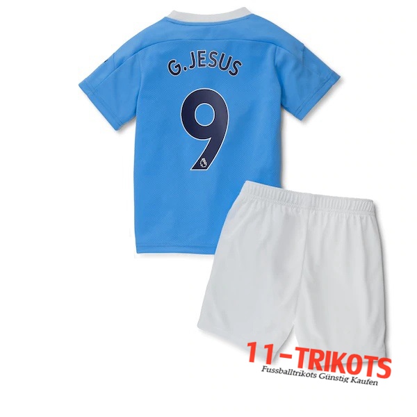 Fussball Manchester City (G.Jesus 9) Kinder Heimtrikot 2020 2021 | 11-trikots
