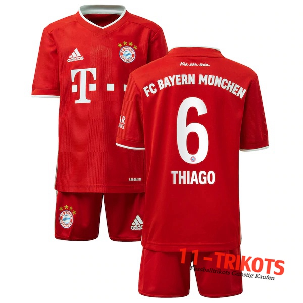 Fussball Bayern Munchen (Thiago 6) Kinder Heimtrikot 2020 2021 | 11-trikots