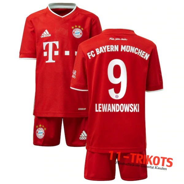 Fussball Bayern Munchen (Lewandowski 9) Kinder Heimtrikot 2020 2021 | 11-trikots