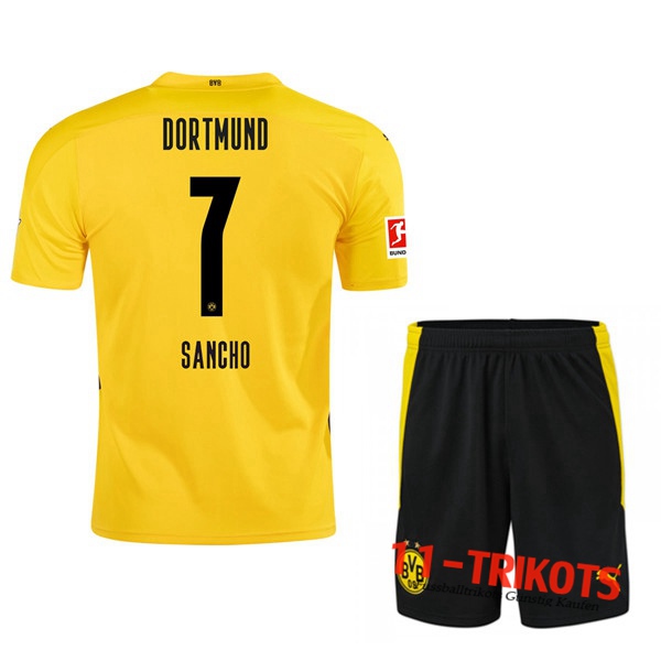 Fussball Dortmund BVB (SANCHO 7) Kinder Heimtrikot 2020 2021 | 11-trikots