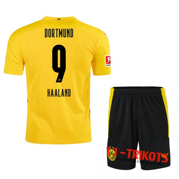 Fussball Dortmund BVB (HAALAND 9) Kinder Heimtrikot 2020 2021 | 11-trikots