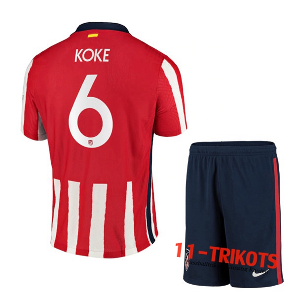 Fussball Atletico Madrid (Koke 6) Kinder Heimtrikot 2020 2021 | 11-trikots