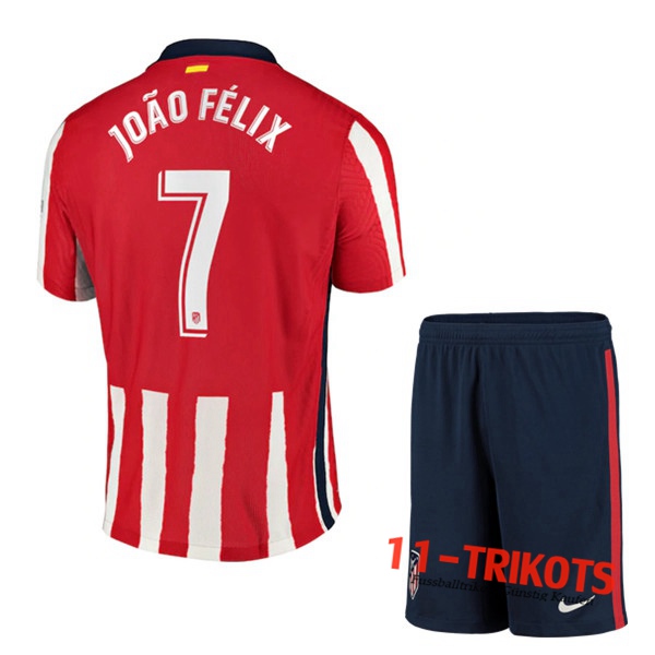 Fussball Atletico Madrid (Joao Felix 7) Kinder Heimtrikot 2020 2021 | 11-trikots