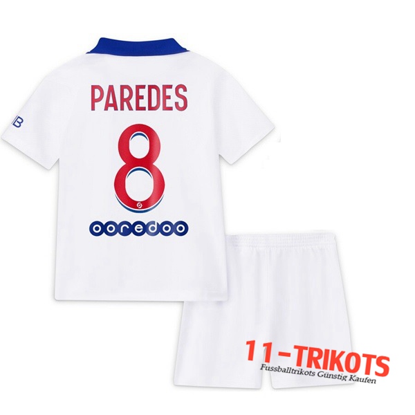 Fussball PSG (Paredes 8) Kinder Auswärtstrikot 2020 2021 | 11-trikots