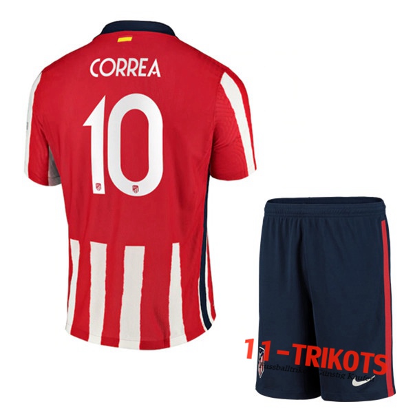 Fussball Atletico Madrid (Correa 10) Kinder Heimtrikot 2020 2021 | 11-trikots