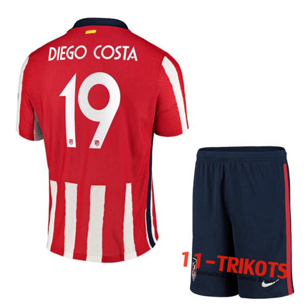 Fussball Atletico Madrid (Diego Costa 19) Kinder Heimtrikot 2020 2021 | 11-trikots