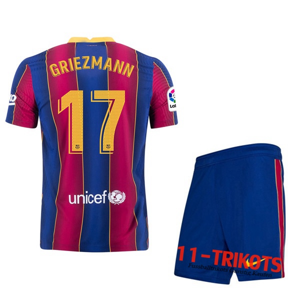 Fussball FC Barcelona (GRIEZMANN 17) Kinder Heimtrikot 2020 2021 | 11-trikots
