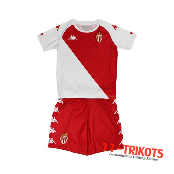 Fussball AS Monaco Kinder Heimtrikot 2020 2021 | 11-trikots