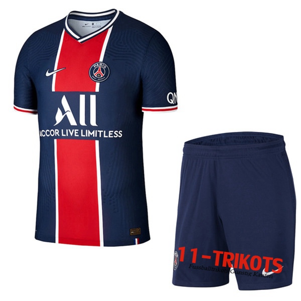 Zusammen Fussball PSG Heimtrikot + Short 2020 2021 | 11-trikots