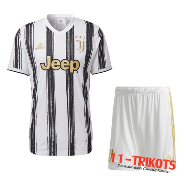 Zusammen Fussball Juventus Heimtrikot + Short 2020 2021 | 11-trikots