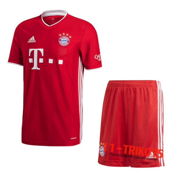 Zusammen Fussball Bayern Munchen Heimtrikot + Short 2020 2021 | 11-trikots