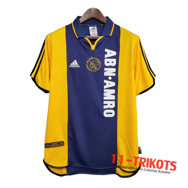 Neuestes Fussball AFC Ajax Retro Auswärtstrikot 2000/2001