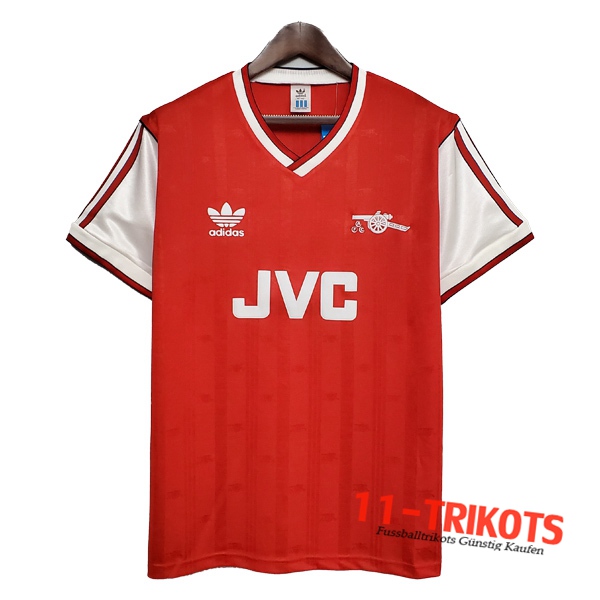 Neuestes Fussball Arsenal Retro Heimtrikot 1988/1989