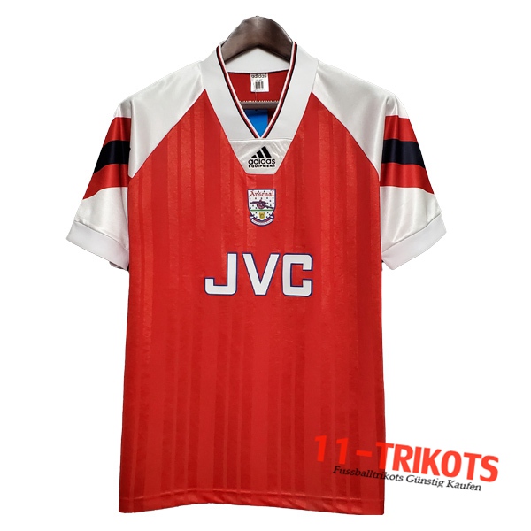 Neuestes Fussball Arsenal Retro Heimtrikot 1992/1993