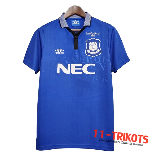 Neuestes Fussball FC Everton Retro Heimtrikot 1994/1995