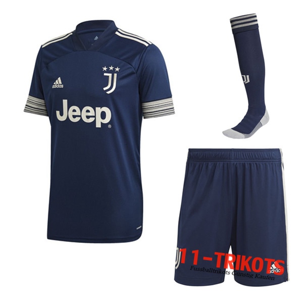 Zusammen Fussball Juventus Auswärtstrikot (Short+Socken) 2020 2021 | 11-trikots