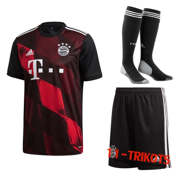 Zusammen Fussball Bayern Munchen Third (Short+Socken) 2020 2021 | 11-trikots