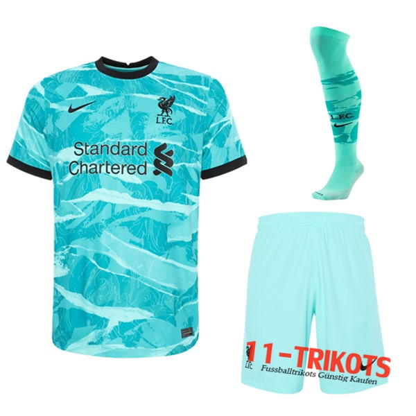 Zusammen Fussball FC Liverpool Auswärtstrikot (Short+Socken) 2020 2021 | 11-trikots