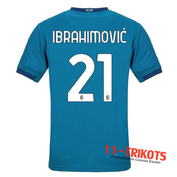 Fussball Milan AC (IBRAHIMOVIC 21) Third 2020 2021 | 11-trikots