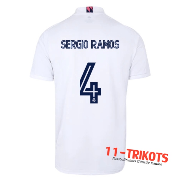Fussball Real Madrid (SERGIO RAMOS 4) Heimtrikot 2020 2021 | 11-trikots
