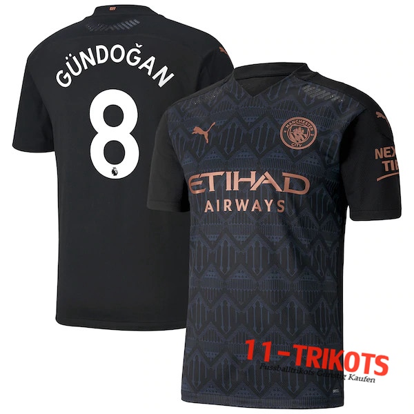 Fussball Manchester City (Gundogan 8) Auswärtstrikot 2020 2021 | 11-trikots