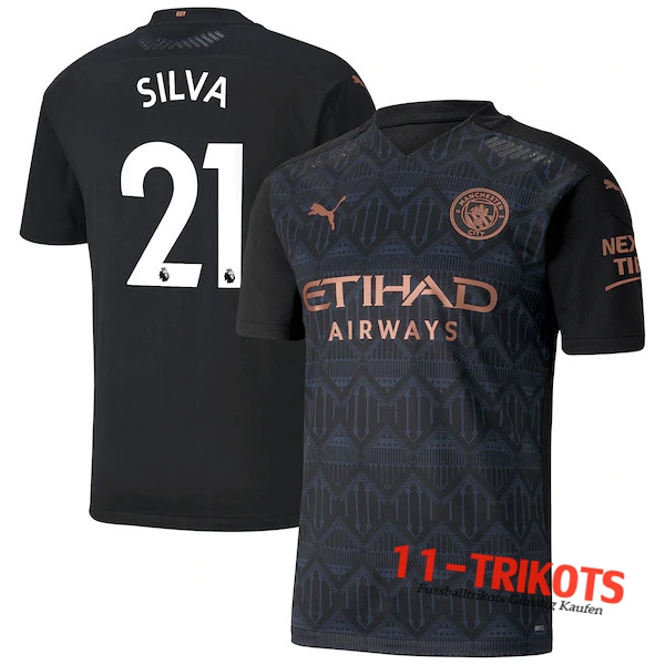 Fussball Manchester City (Silva 21) Auswärtstrikot 2020 2021 | 11-trikots