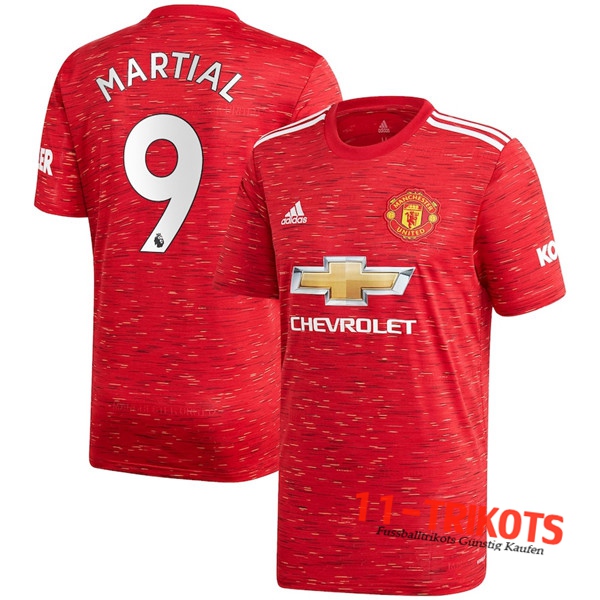 Fussball Manchester United (Martial 9) Heimtrikot 2020 2021 | 11-trikots