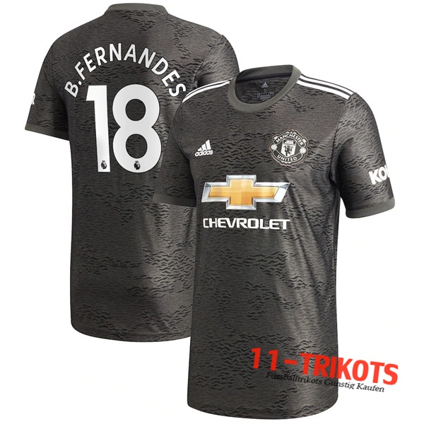 Fussball Manchester United (B.Fernandes 18) Auswärtstrikot 2020 2021 | 11-trikots