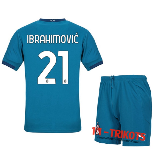 Fussball Milan AC (IBRAHIMOVIC 21) Kinder Third 2020 2021 | 11-trikots