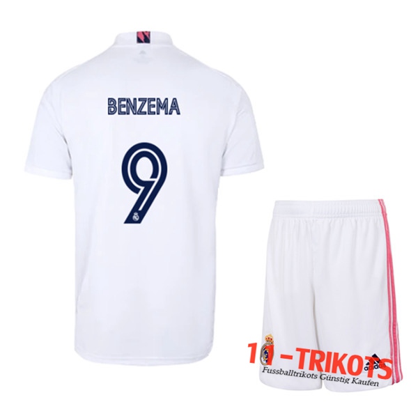 Fussball Real Madrid (BENZEMA 9) Kinder Heimtrikot 2020 2021 | 11-trikots