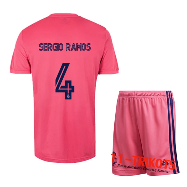 Fussball Real Madrid (SERGIO RAMOS 4) Kinder Auswärtstrikot 2020 2021 | 11-trikots