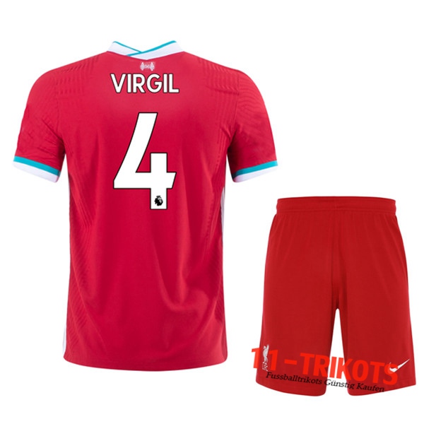 Fussball FC Liverpool (VIRGIL 4) Kinder Heimtrikot 2020 2021 | 11-trikots