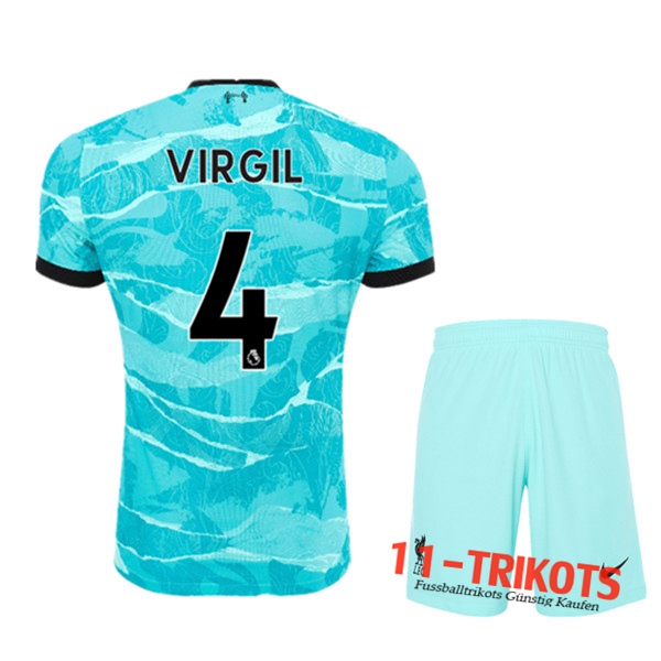 Fussball FC Liverpool (VIRGIL 4) Kinder Auswärtstrikot 2020 2021 | 11-trikots