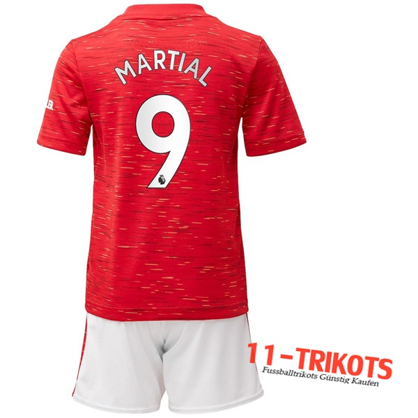 Fussball Manchester United (Martial 9) Kinder Heimtrikot 2020 2021 | 11-trikots