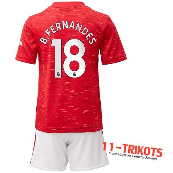 Fussball Manchester United (B.Fernandes 18) Kinder Heimtrikot 2020 2021 | 11-trikots