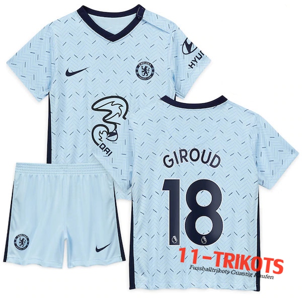 Fussball FC Chelsea (Giroud 18) Kinder Auswärtstrikot 2020 2021 | 11-trikots