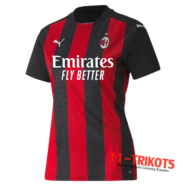 Neues Milan AC Damen Heimtrikot 2020/2021 Kurzarm Erstellen