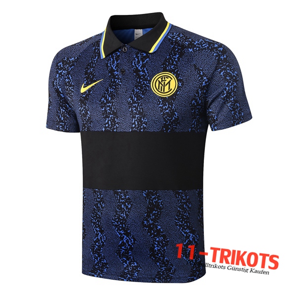 Neuestes Fussball Inter Milan Poloshirt Blau 2020/2021