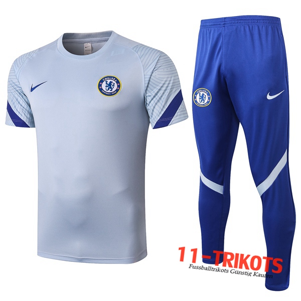 FC Chelsea Trainingstrikot + Hose Grau 2020/2021