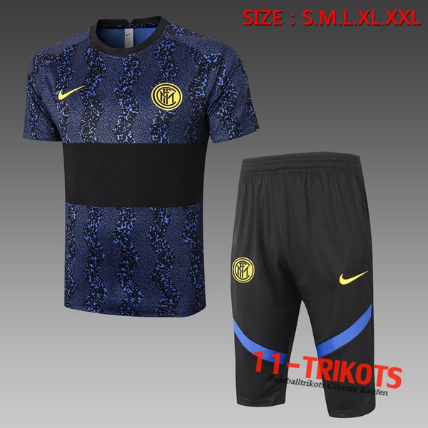 Inter Milan Trainingstrikot + Hose 3/4 Blau 2020/2021