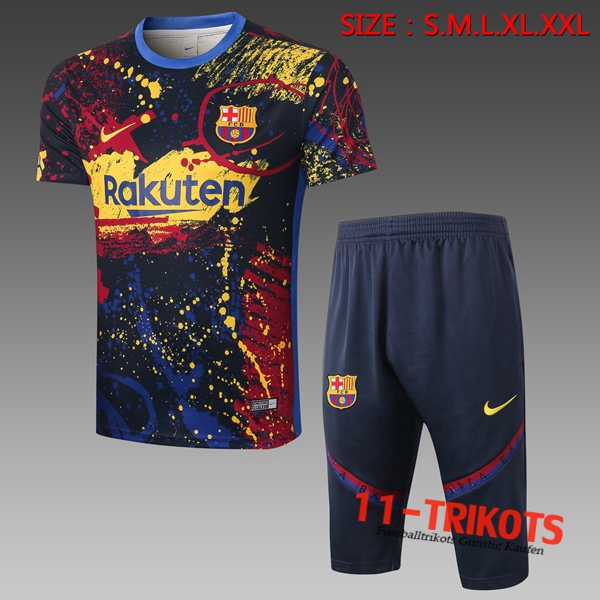 FC Barcelona Trainingstrikot + Hose 3/4 Blau 2020/2021