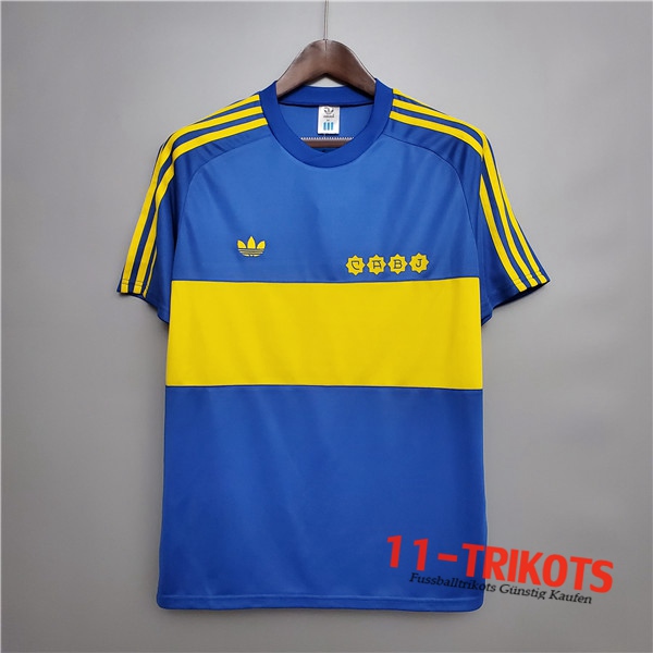 Neuestes Fussball Boca Juniors Retro Heimtrikot 1981