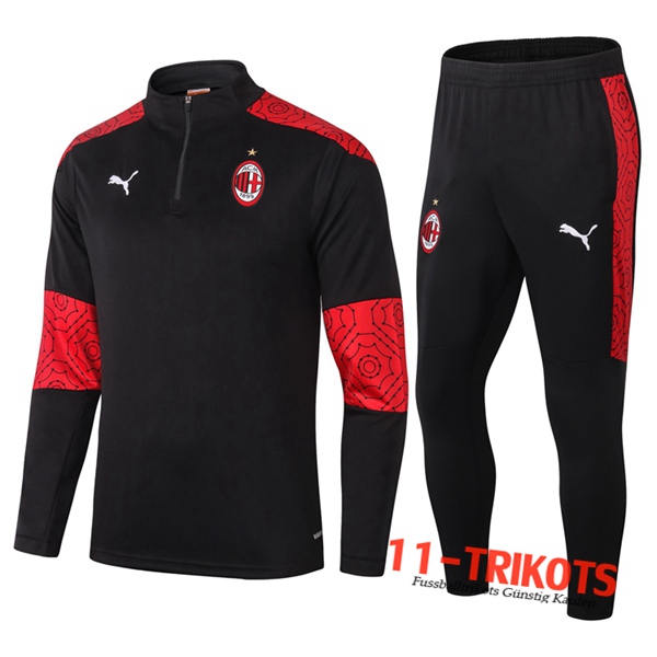 Milan AC Trainingsanzug Schwarz 2020 2021 | 11-trikots