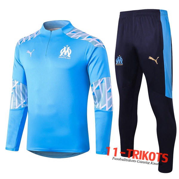 Marseille OM Trainingsanzug Blau 2020 2021 | 11-trikots